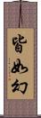 皆如幻 Scroll
