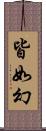 皆如幻 Scroll