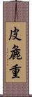 皮麁重 Scroll