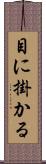 目に掛かる Scroll