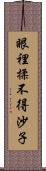 眼裡揉不得沙子 Scroll