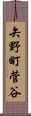 矢野町菅谷 Scroll