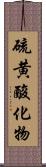 硫黄酸化物 Scroll