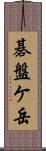 碁盤ケ岳 Scroll