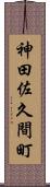 神田佐久間町 Scroll