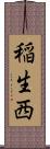 稲生西 Scroll