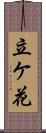 立ケ花 Scroll