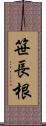 笹長根 Scroll