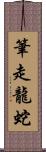 筆走龍蛇 Scroll