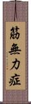 筋無力症 Scroll