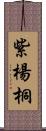 紫楊桐 Scroll