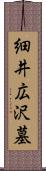 細井広沢墓 Scroll