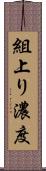 組上り濃度 Scroll