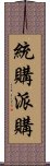 統購派購 Scroll