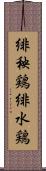 緋秧鶏 Scroll