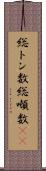 総トン数 Scroll