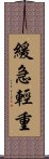 緩急輕重 Scroll