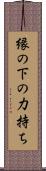 縁の下の力持ち Scroll