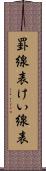 罫線表 Scroll