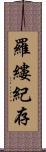 羅縷紀存 Scroll