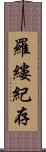 羅縷紀存 Scroll