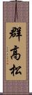 群高松 Scroll