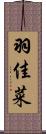 羽佳菜 Scroll