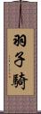 羽子騎 Scroll