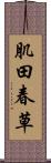 肌田春草 Scroll