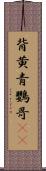 背黄青鸚哥(rK) Scroll
