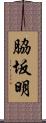 脇坂明 Scroll