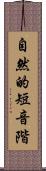 自然的短音階 Scroll