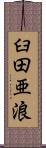 臼田亜浪 Scroll
