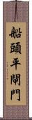 船頭平閘門 Scroll