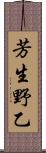 芳生野乙 Scroll