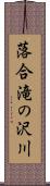 落合滝の沢川 Scroll