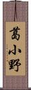 葛小野 Scroll