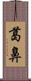 葛鼻 Scroll