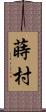 蒔村 Scroll