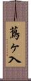 蔦ヶ入 Scroll