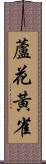 蘆花黃雀 Scroll