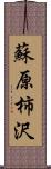 蘇原柿沢 Scroll