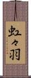 虹々羽 Scroll