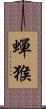 蟬猴 Scroll
