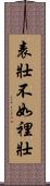 Inner Strength is Better than Outward Appearance Scroll