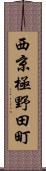 西京極野田町 Scroll