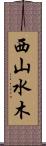 西山水木 Scroll