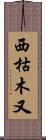 西枯木又 Scroll