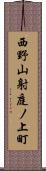 西野山射庭ノ上町 Scroll