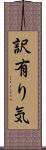 訳有り気 Scroll
